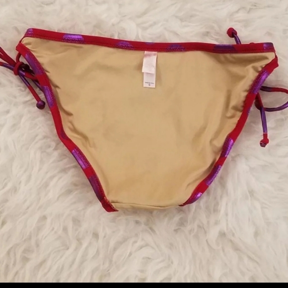 Vintage Victoria's Secret Shimmer Polka Dot Bikini - Picture 13 of 14